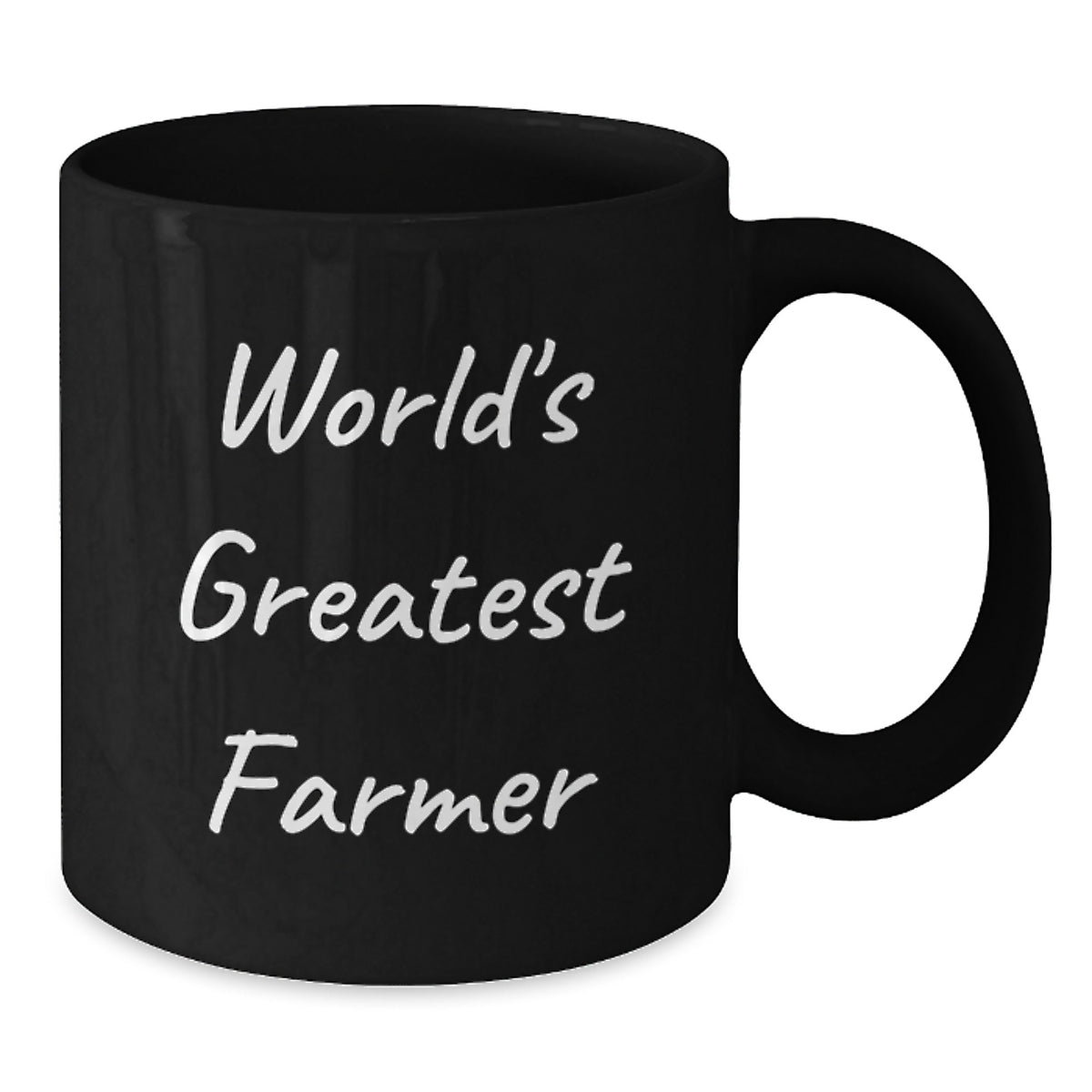 Funny Farmer Gifts from Friends for Graduation - World's Greatest Farmer Black Coffee Mug, 11oz or 15oz - Additional