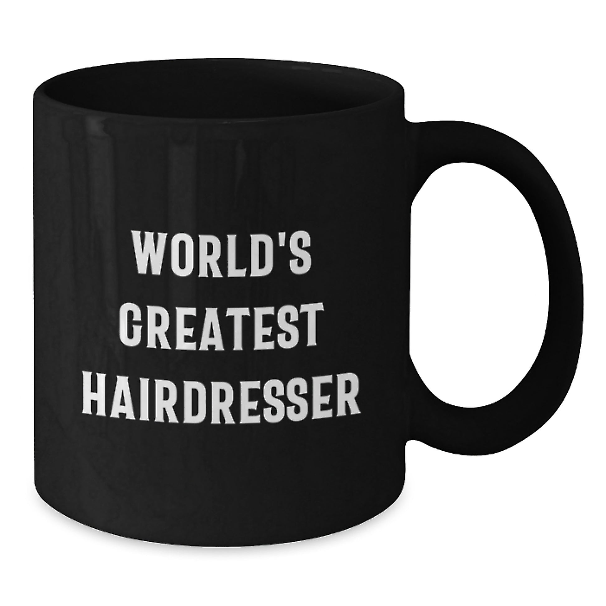 Funny World's Greatest Hairdresser Black Coffee Mugs Gifts for Hairdresser Friends from Family Members - Additional