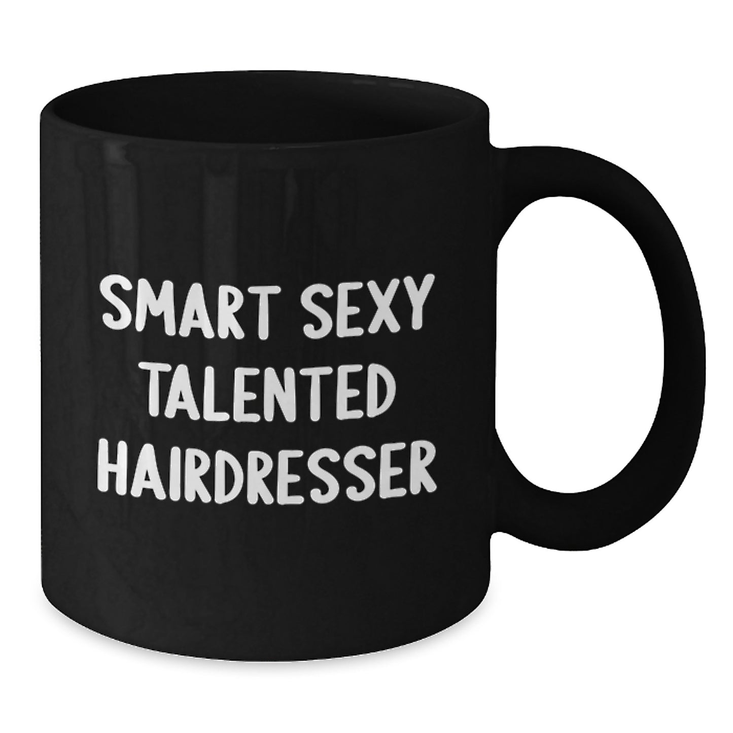 Funny Hairdresser Gifts for Women, Black Coffee Mug with 'Smart Sexy Talented' Quote, Unique Christmas Unique Gifts from Friends - Additional
