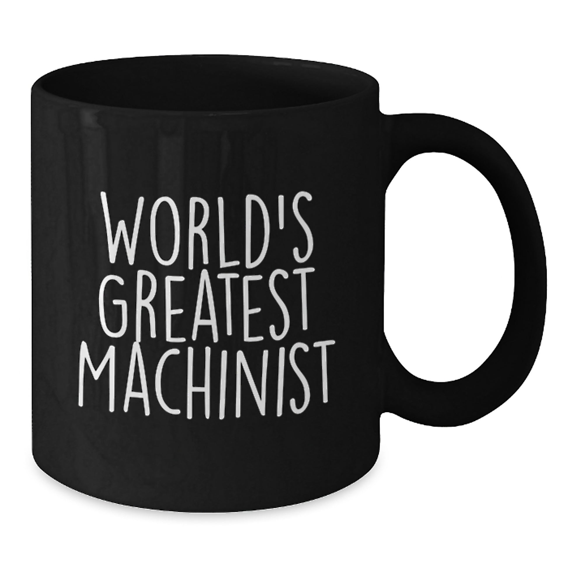 Funny Machinist Gifts from Men, Gifts for Machinist Women - World's Greatest Machinist Black Coffee Mug, Mother's Day Unique - Additional