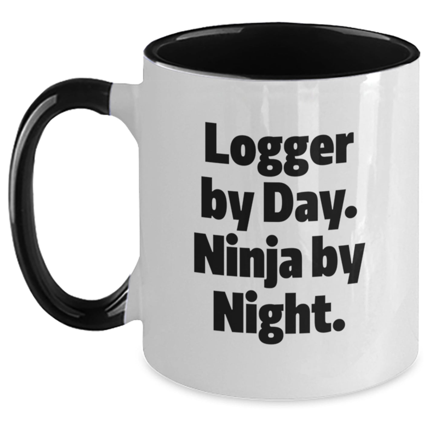 Funny Logger Gifts from Friends for Men Two Tone Coffee Mug - Main