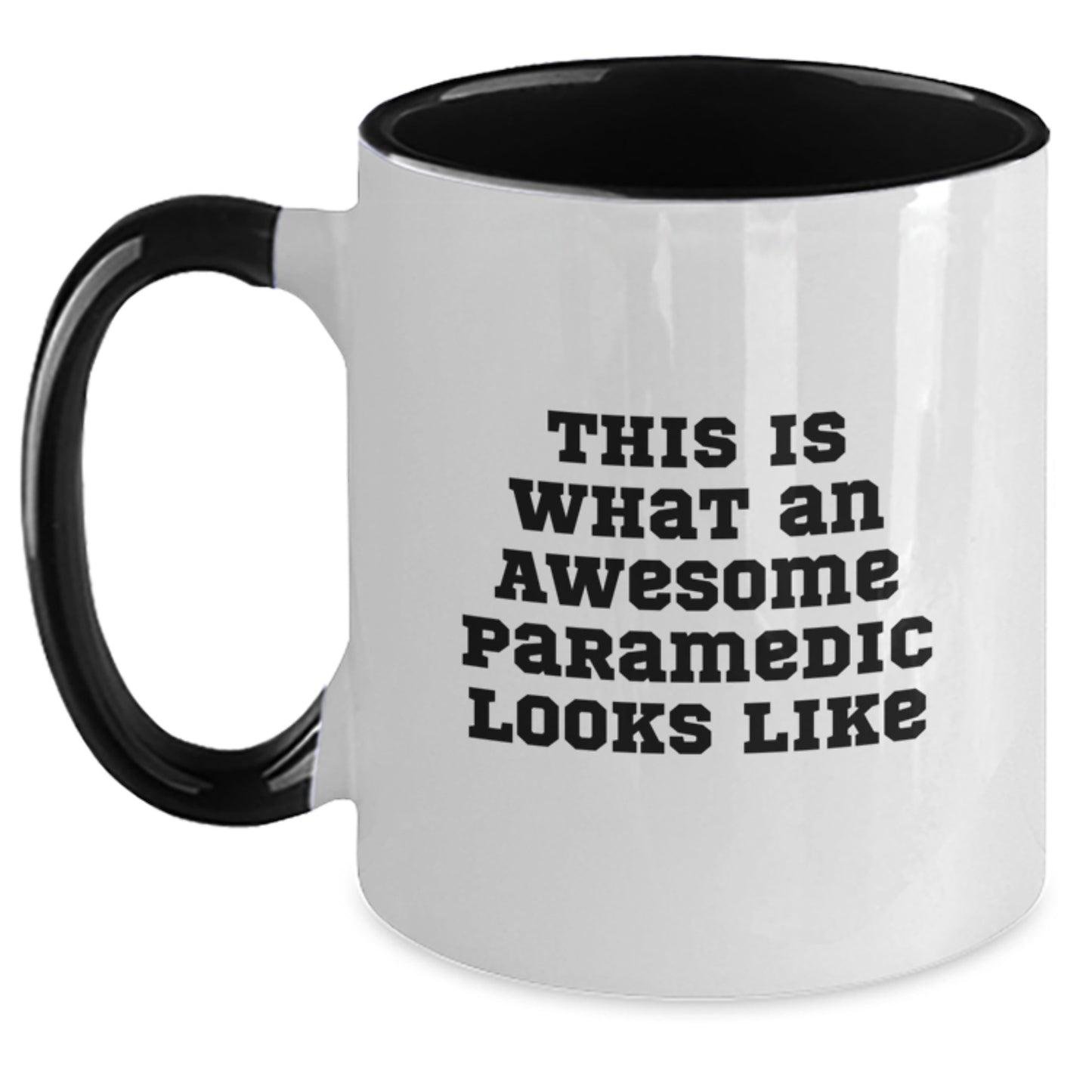 Funny Rescue Worker Quote Gifts for Men from Coworkers - Two Tone Coffee Mug for Graduation, 'This Is What An Awesome Rescue Worker Looks Like' - Main