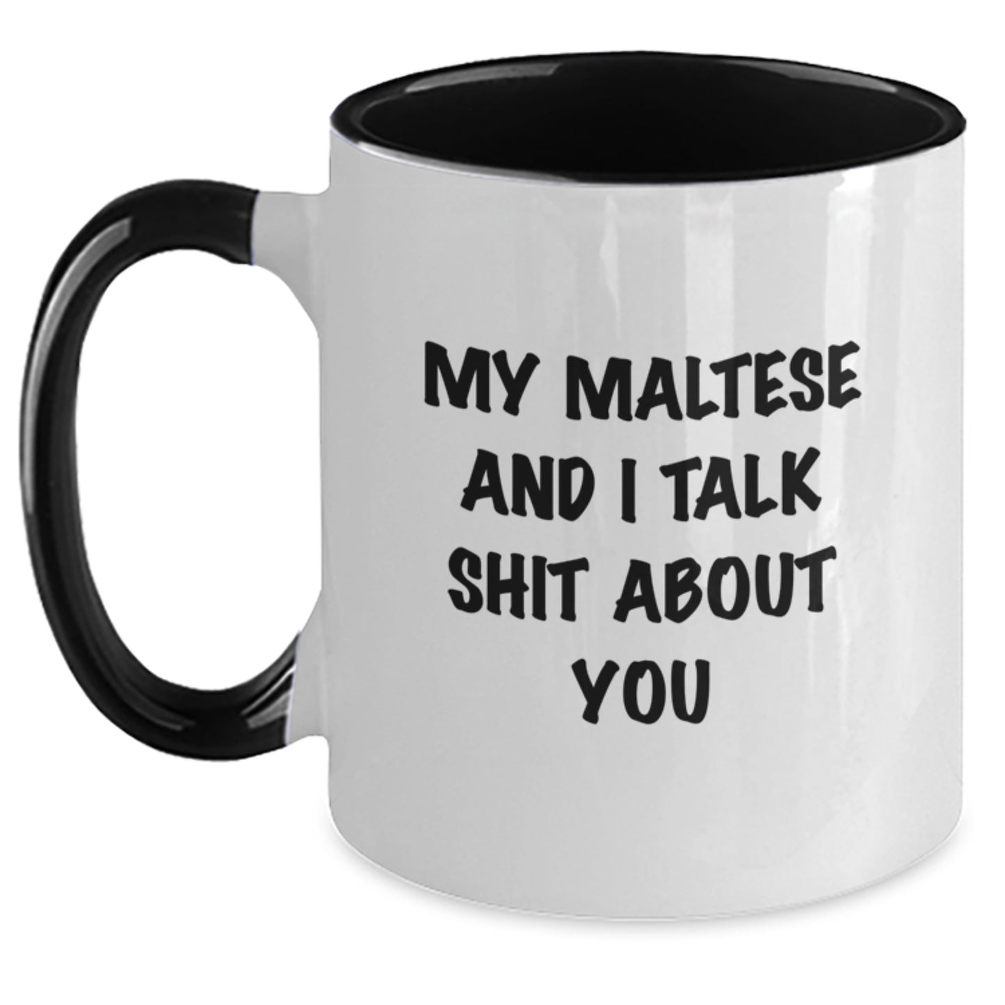 For Him Birthday Gift My Maltese And I Talk Shit About You Mug Ceramic - Main