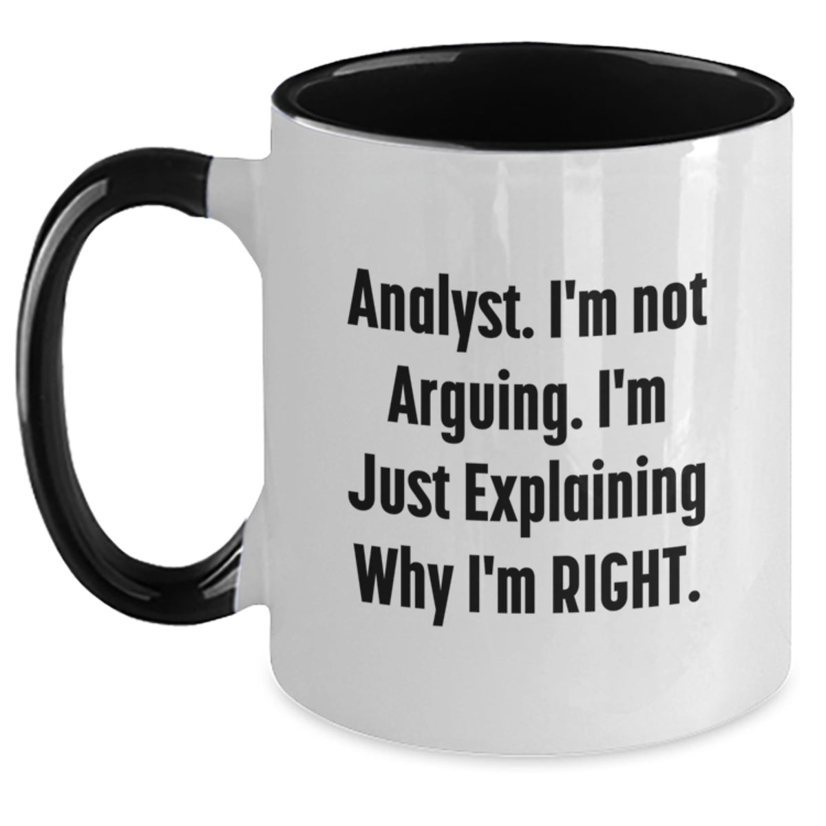 Analyst Two Tone Coffee Mug Idea for Coworkers Birthday Gift - Main