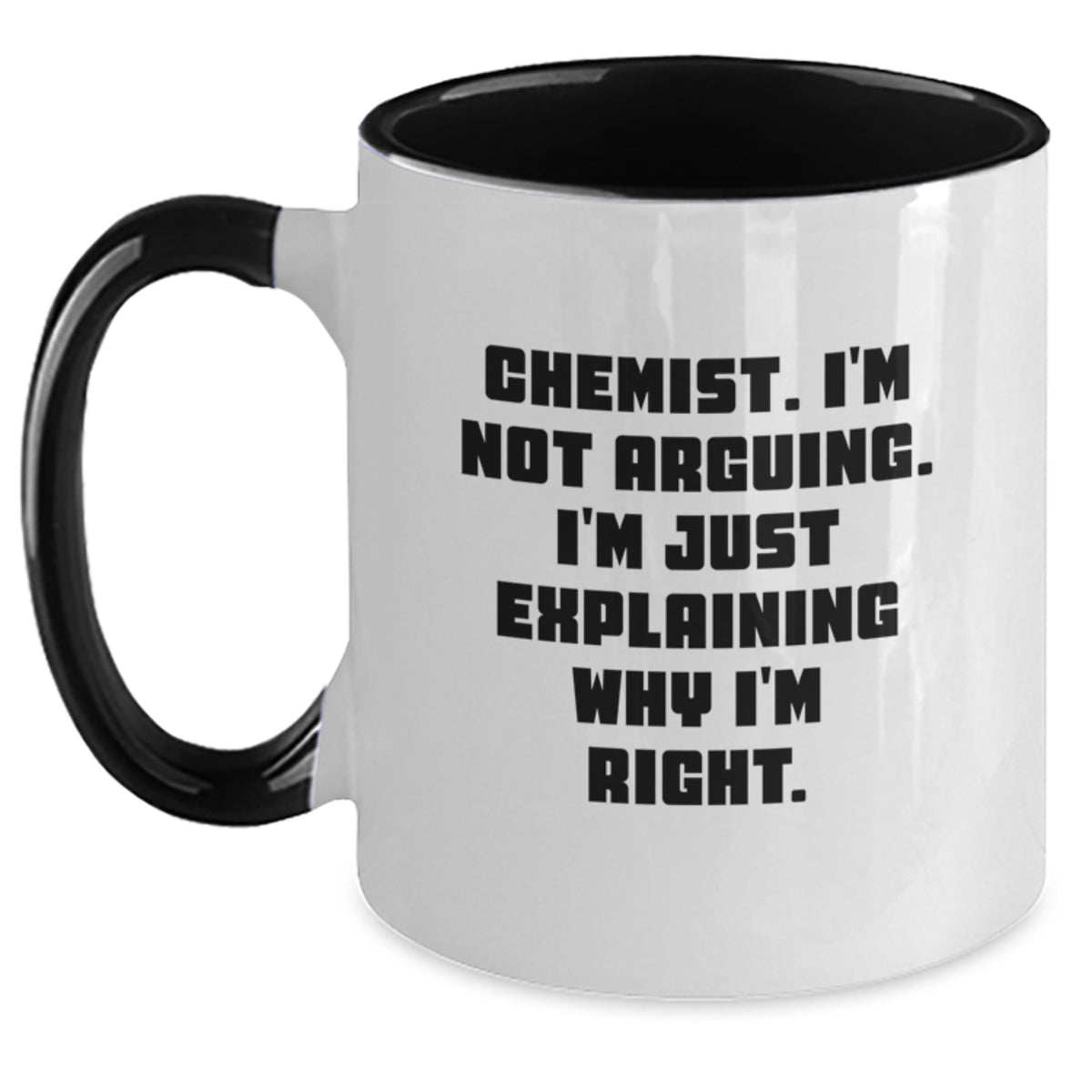 Chemist Keepsake Two Tone Coffee Mug for Him Premium Christmas Gift - Main