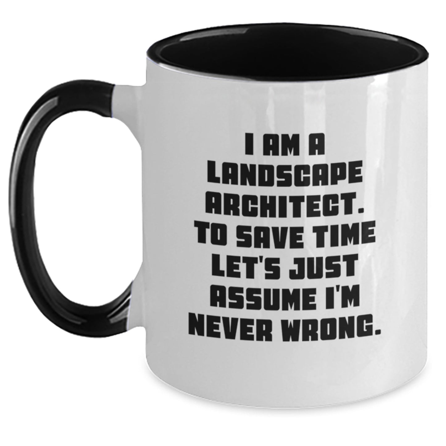 Funny Landscape Architect Gifts from Friends to Graduation Unique Presents for Him or Her Two Tone Coffee Mug - Main