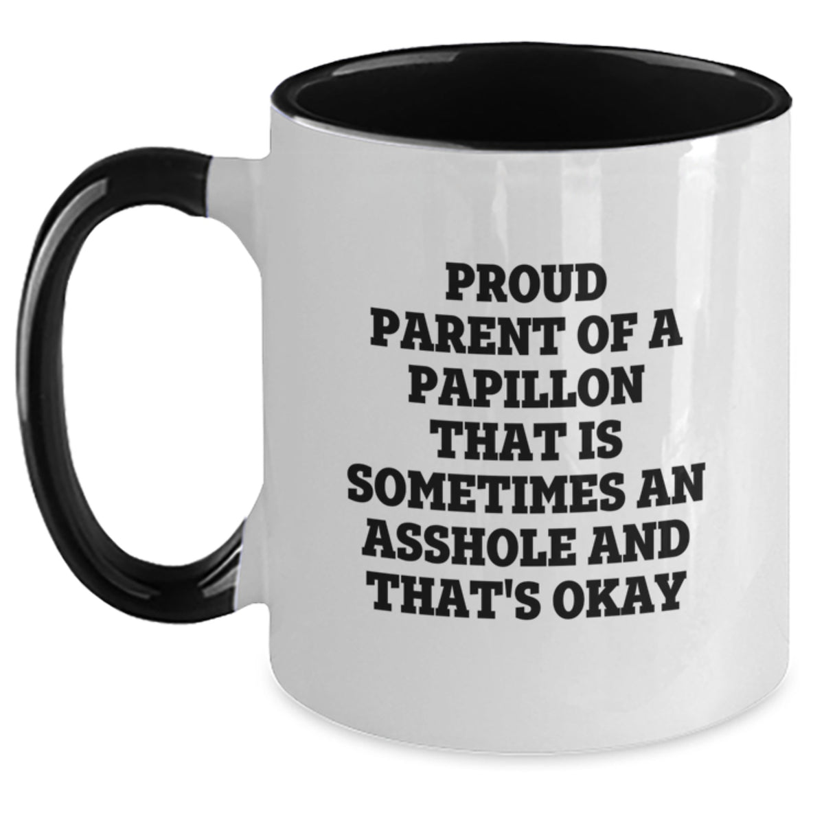 Papillon Dog Gift for Him Funny Parent Keepsake Coffee Mug - Main