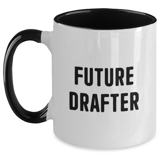Funny Gifts for Drafter - Two Tone Coffee Mug for Future Drafter, Birthday Unique Gifts from Friends, Drafter Enthusiast Mug - Main