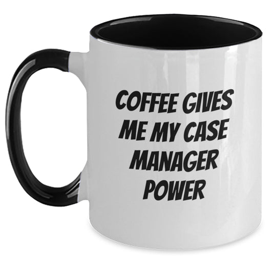 Funny Case Manager Gifts from Friends - Coffee Gives Me My Case Manager Power Graduation Unique Gifts for Case Managers - Main
