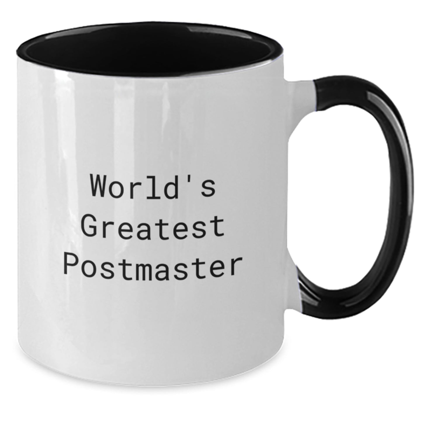 Funny World's Greatest Postmaster Gifts for Her or Him - Unique Two Tone Coffee Mugs for Christmas from Friends or Family - Additional