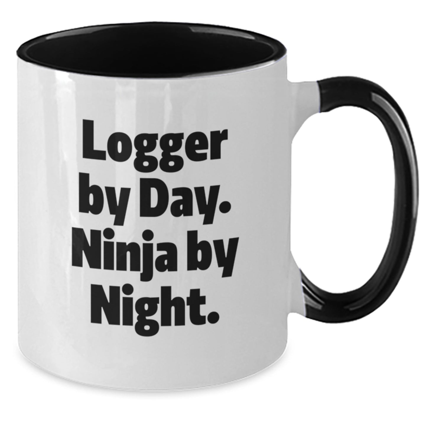 Funny Logger Gifts from Friends for Men Two Tone Coffee Mug - Additional