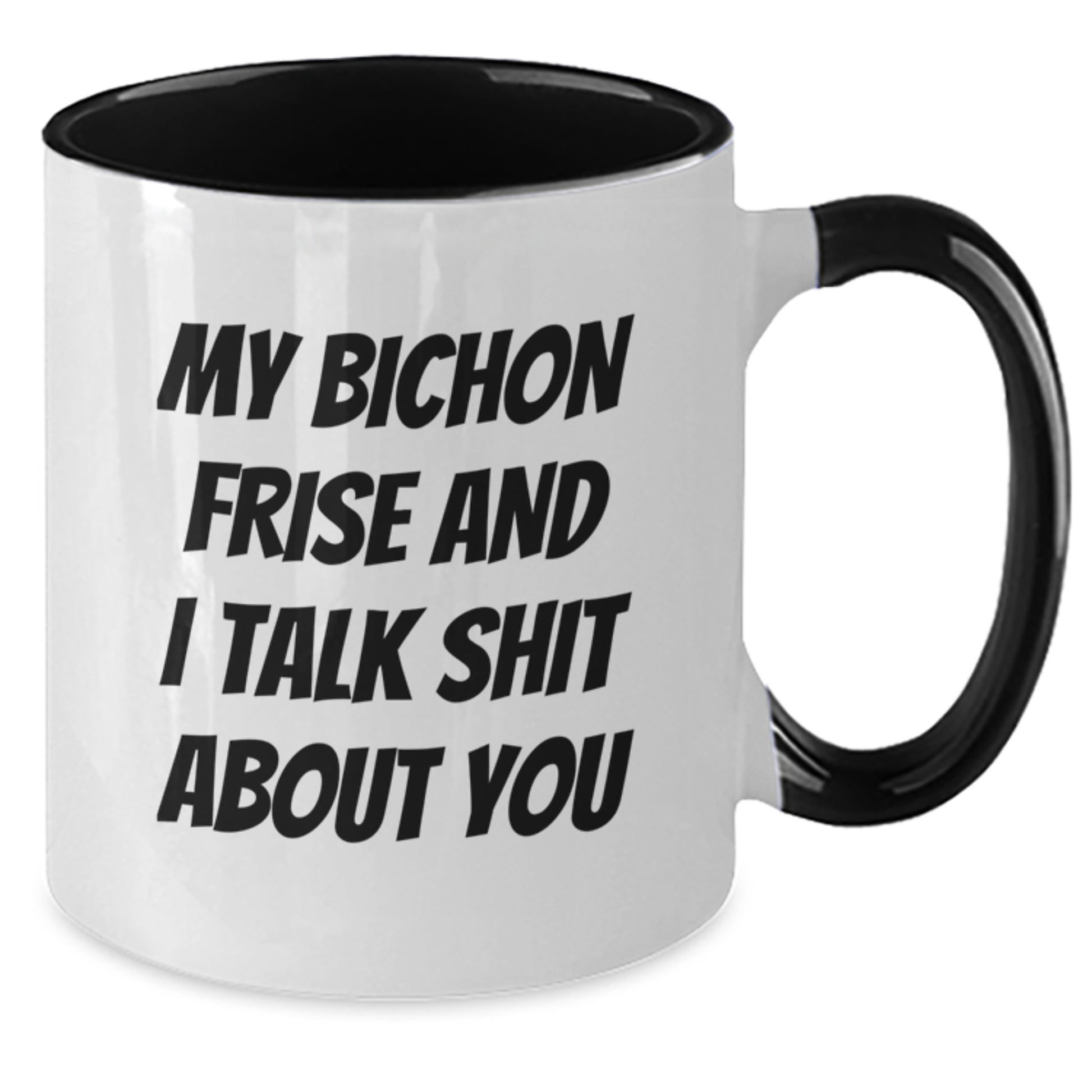 Bichon Frise Dog Christmas Unique Gifts from Friends and Family - Funny Two Tone Coffee Mugs for Bichon Frise Dog Lovers - Unique Christmas Unique Gifts for Men and Women - Additional