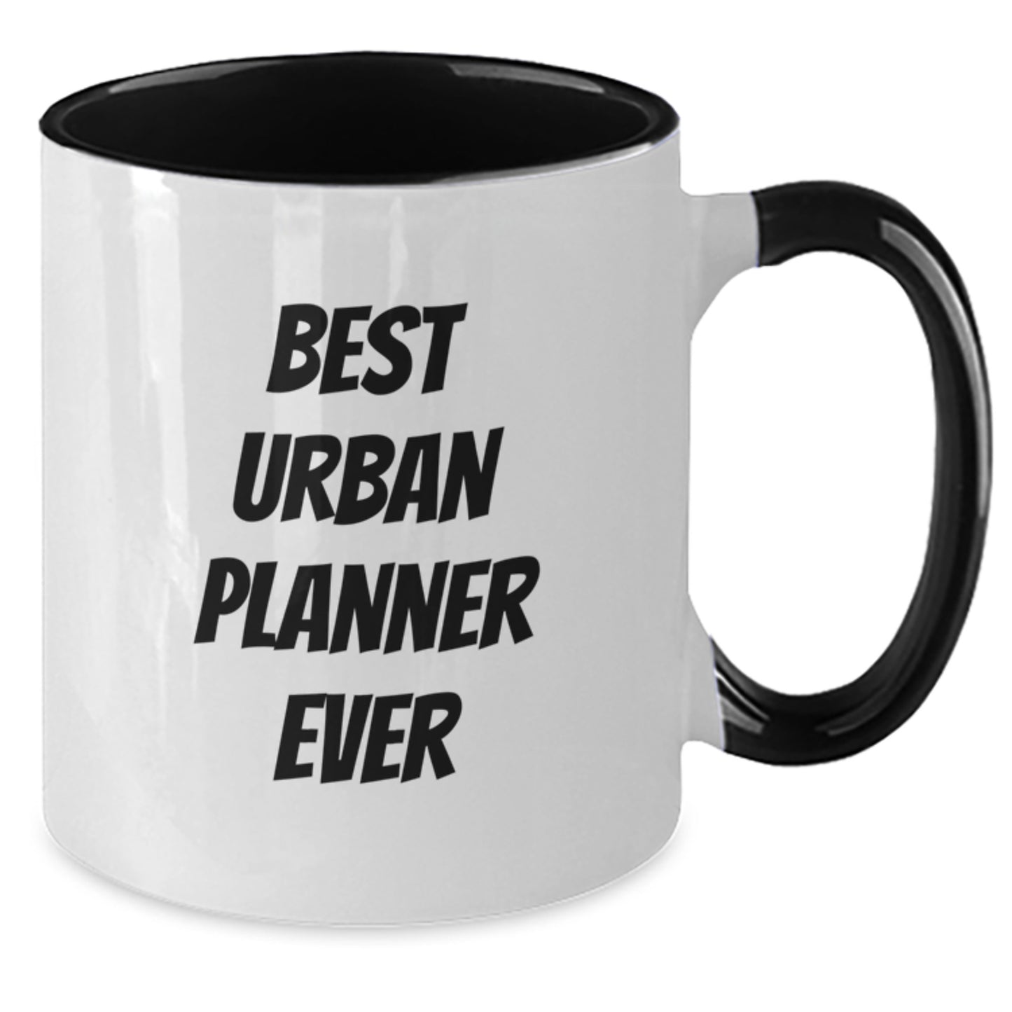 Funny 'Best Urban Planner Ever' Two Tone Coffee Mug Gifts from Friends, Coworkers or Family for Christmas Unique - Additional