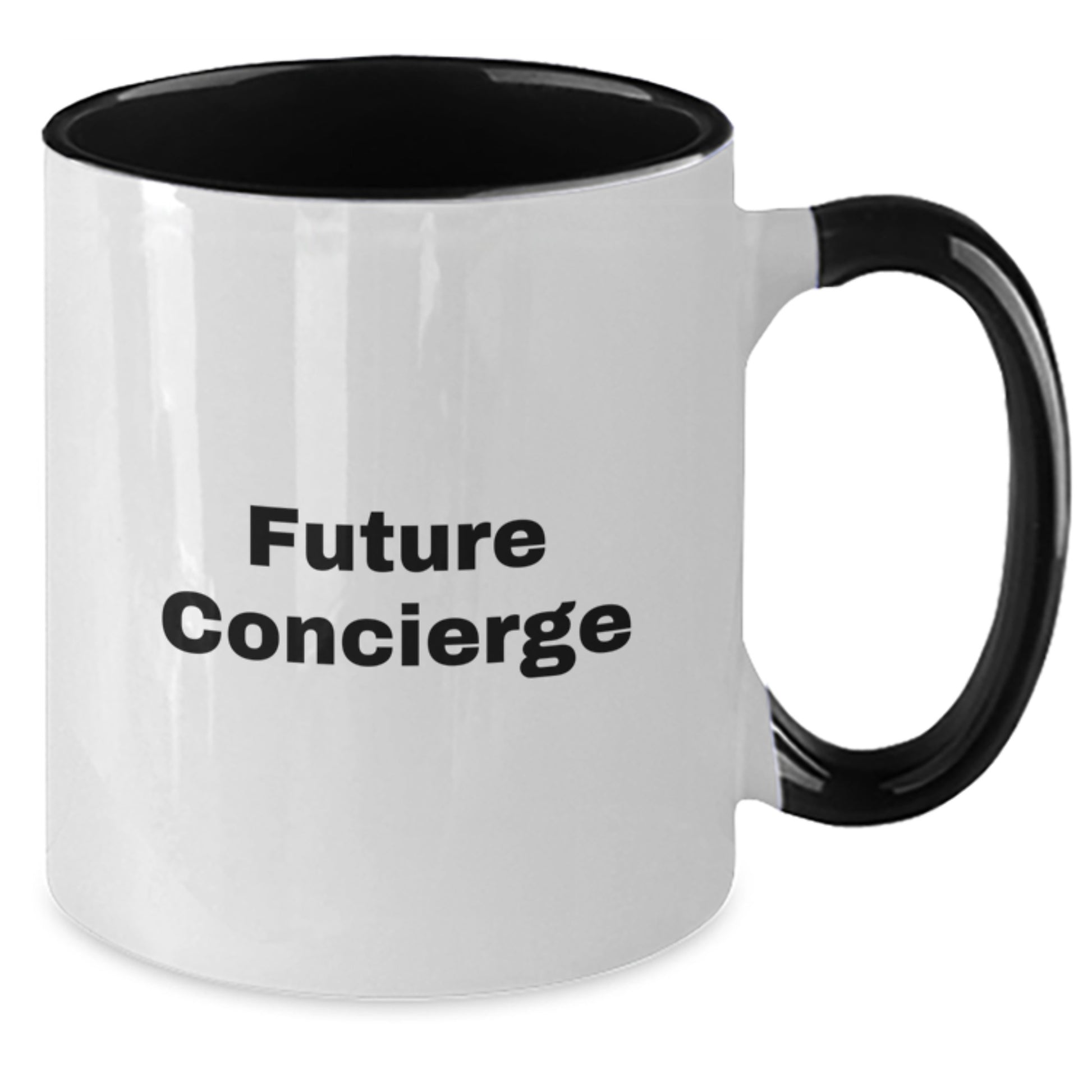 Future Concierge Christmas Unique Gifts, Funny Quote Two Tone Coffee Mugs for Friends, Coworkers, Family, Concierge Enthusiasts, Unique Holiday Presents from Santa - Additional