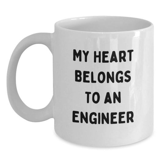 Funny Engineer Gifts from Friends Unique White Coffee Mug for Engineer - Main