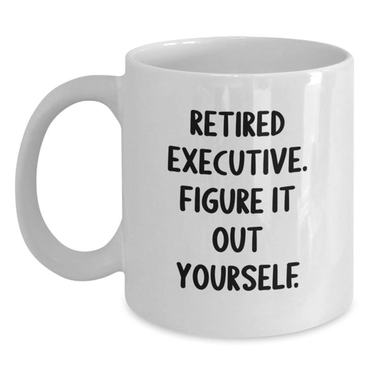 Funny Executive Gifts from Men to Executive Friends on Birthday Unique White Coffee Mugs - Main