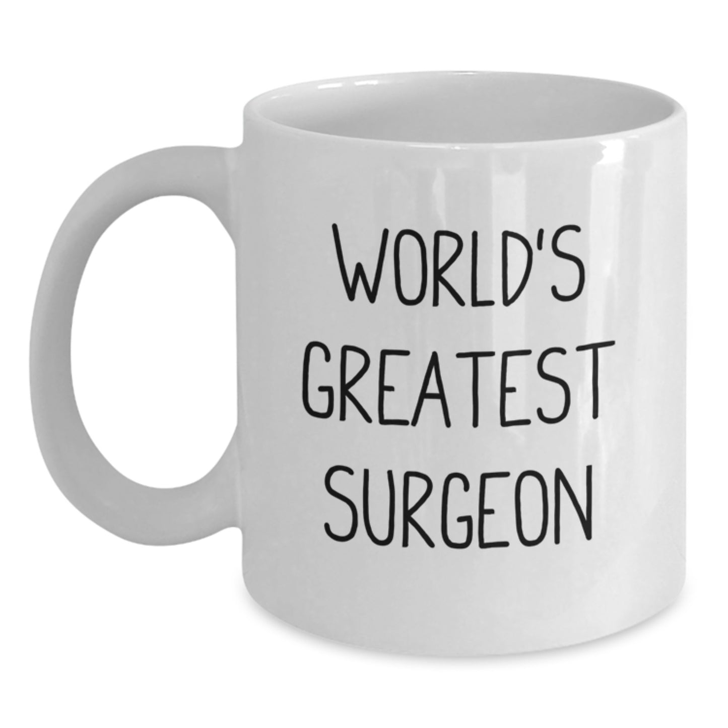 Funny World's Greatest Surgeon Valentine's Gifts from Friends for Men White Coffee Mug Surgeries - Main