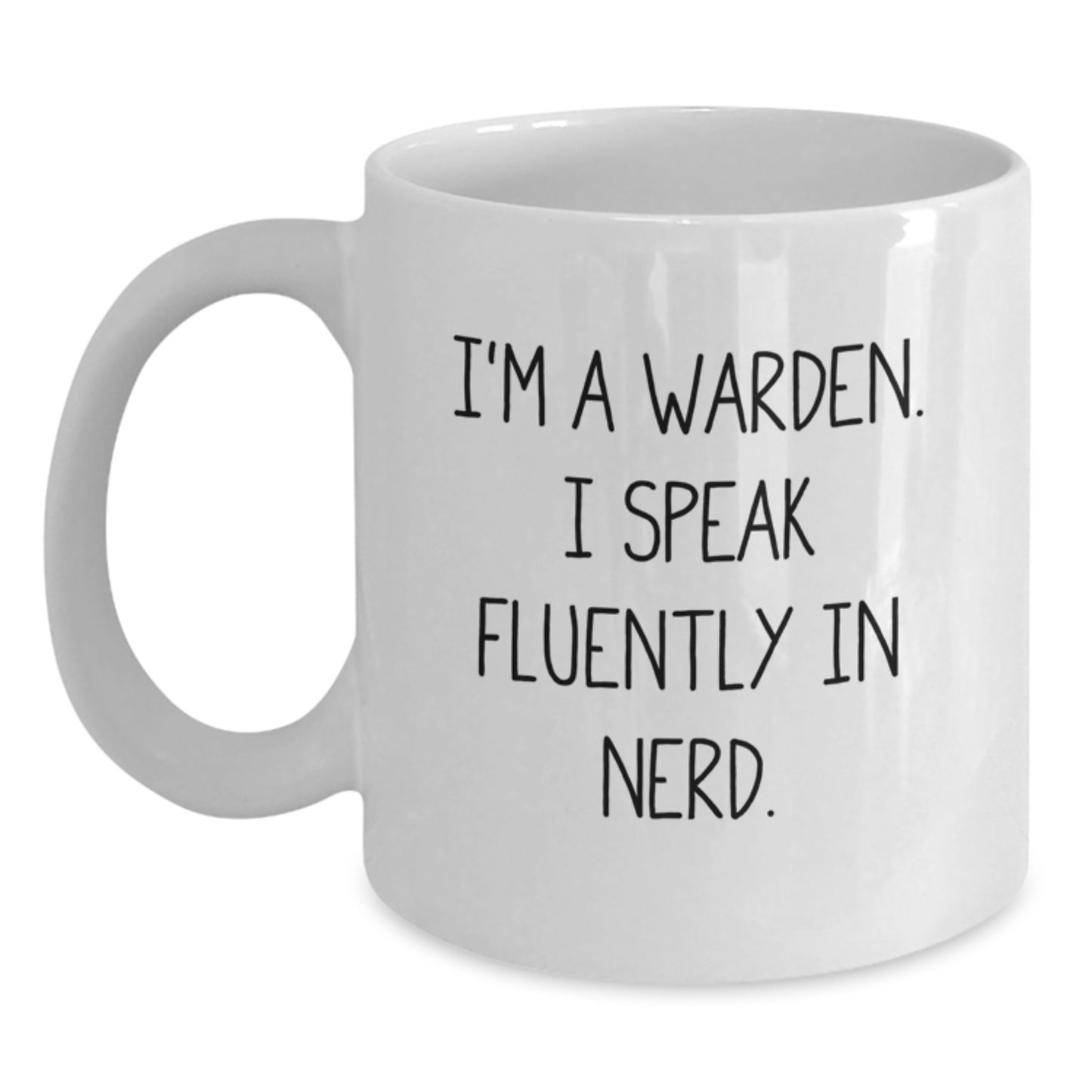 Funny Warden White Coffee Mug Gifts for Warden Friends, Unique Christmas Unique Gifts from Men, Women, Friends, Coworkers, Family - Main