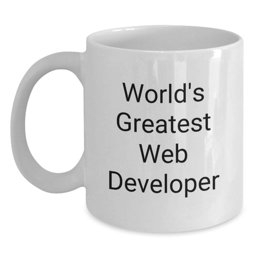 Funny World's Greatest Web Developer Mugs for Christmas Unique Gifts from Men to Web Developers - Main