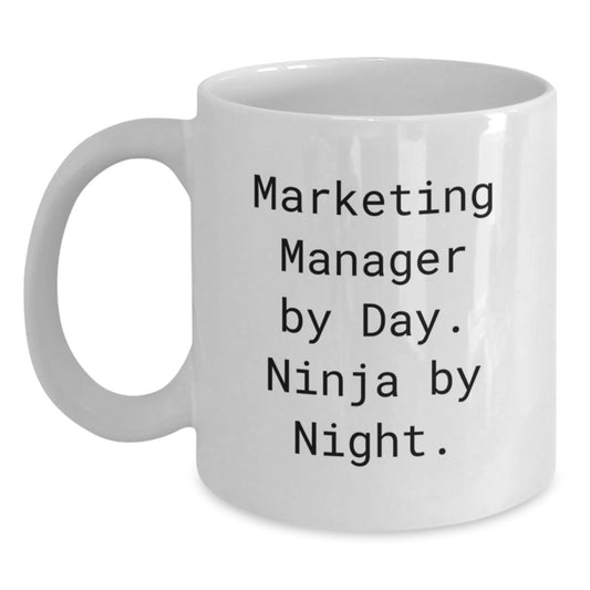 Marketing Manager Gifts Funny White Coffee Mugs for Christmas Unique Presents from Friends - Main