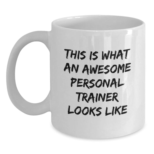 Funny Personal Trainer White Coffee Mugs Gifts for Men, Funny Christmas Unique Gifts from Friends for Personal Trainers - Main