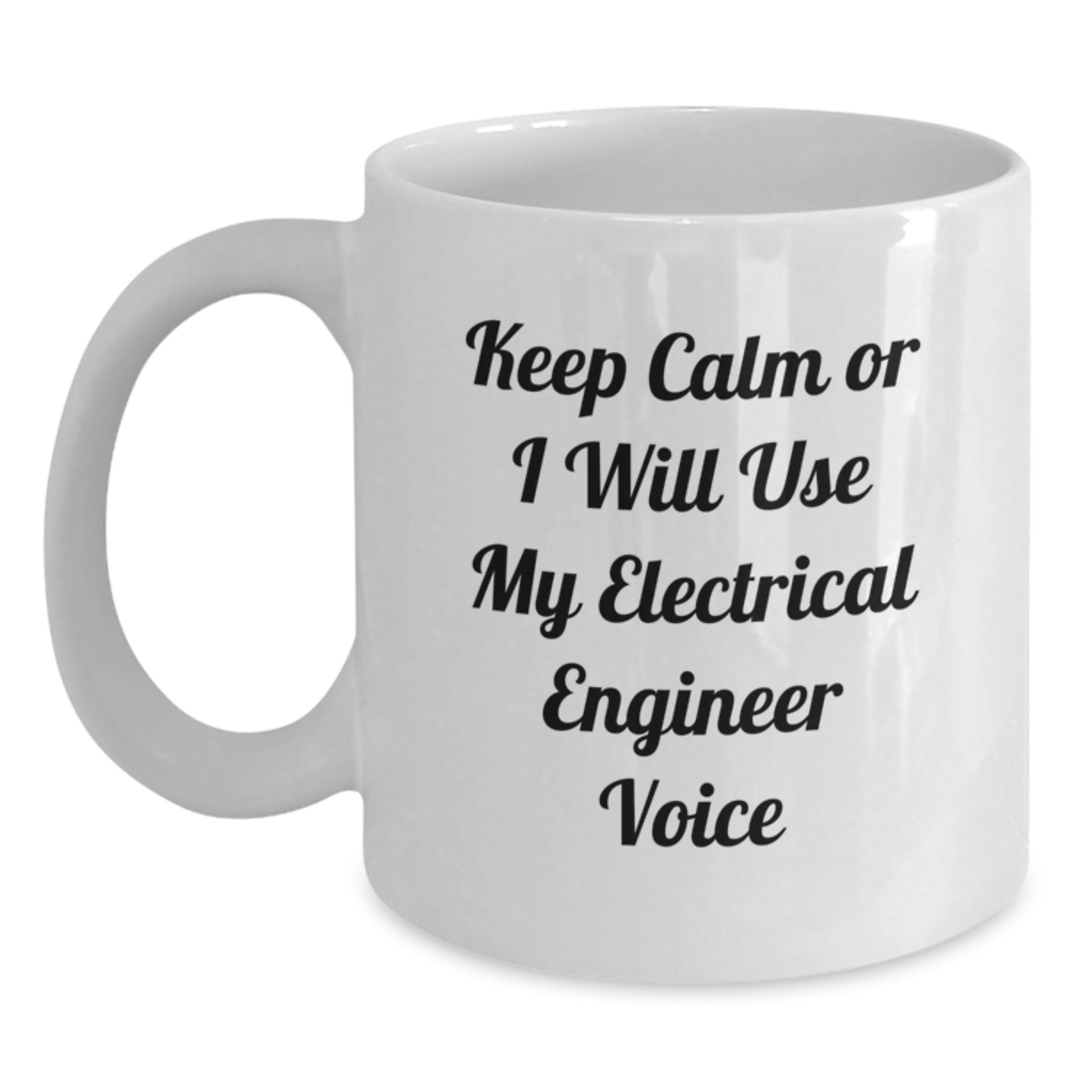 Funny Electrical Engineer Gifts for Him - Electrical Engineer White Coffee Mug, Christmas Unique Gifts from Friends or Family - Main