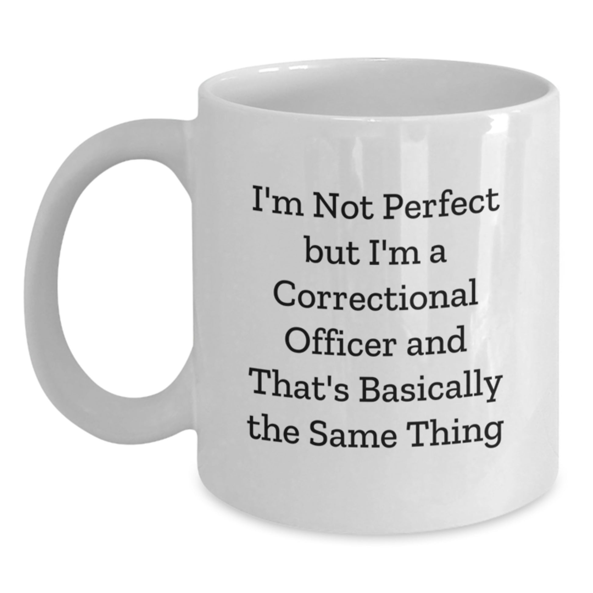 Funny Correctional Officer White Coffee Mugs Gifts from Men to Correctional Officer Friends and Family, Holiday Unique Gifts for Christmas - Main