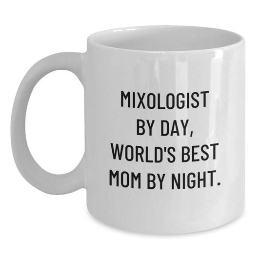 Funny Mixologist Gifts, World's Best Mom, Birthday Unique Mug, Gifts from Mom, for the Mixologist in Your Life - Main