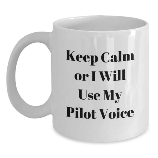 Funny Pilot Gifts, Unique White Coffee Mugs for Pilot Lovers, Gifts from Friends for Graduation Cheers - Main