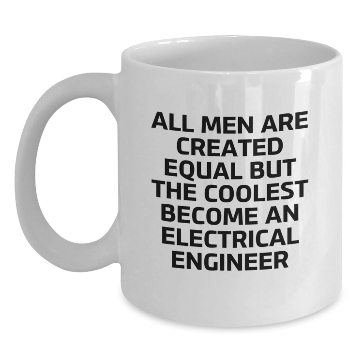 Funny Electrical Engineer White Coffee Mug Gifts for Men from Family on Birthday Unique - Main