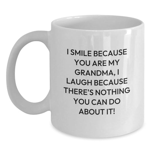 Funny Grandma White Coffee Mug Gifts from Family to Grandma for Father's Day Unique - Main