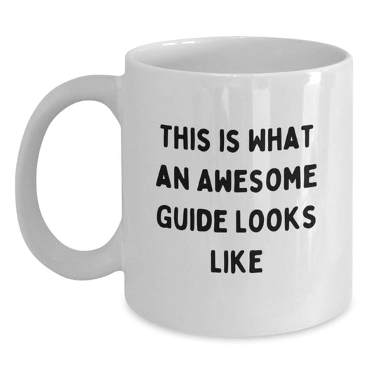 Funny Guide Gifts from Friends for Men Birthday Unique White Coffee Mugs - Main