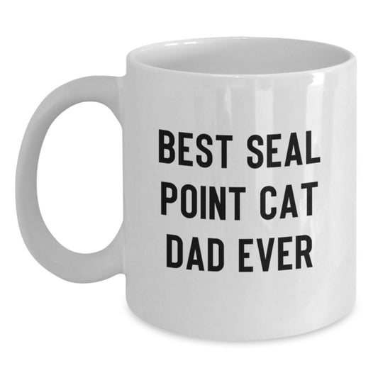 Seal Point Cat Lovers Funny White Coffee Mug Gifts for Birthday from Family, Friends, or Coworkers - Main