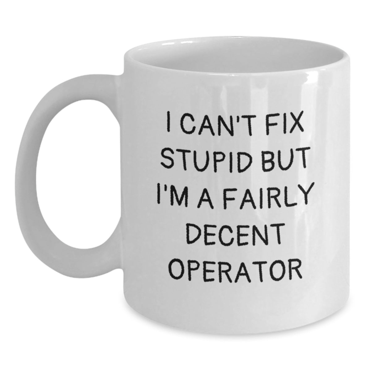 Operator Keepsake White Coffee Mug for Him Christmas Gift - Main