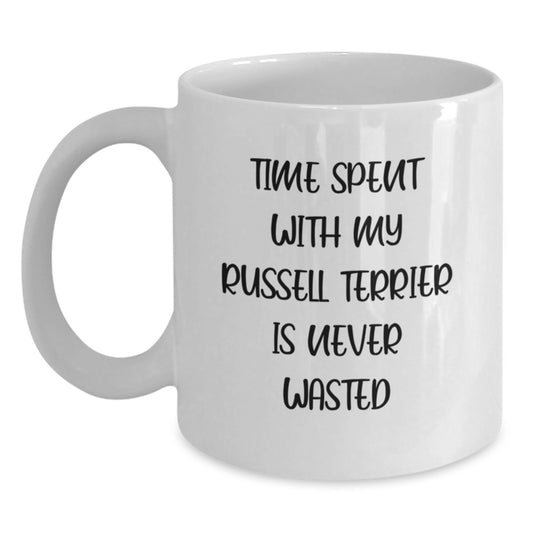 Russell Terrier Dog Lovers Funny White Coffee Mug Gifts for Men Women Friends Family Birthday Unique Mug - Main