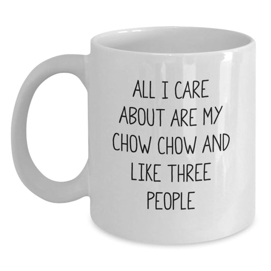 Funny Chow Chow Dog Gifts from Friends for Chow Chow Dog Lovers - White Coffee Mug Valentine's Unique Presents - Main