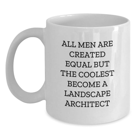 Funny Landscape Architect Gifts for Men, White Coffee Mug, Unique Father's Day Unique Gifts from Men to Husband Dad - Main