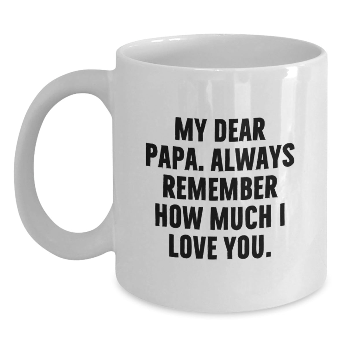 Papa Keepsake White Coffee Mug Birthday Gift for Him - Main