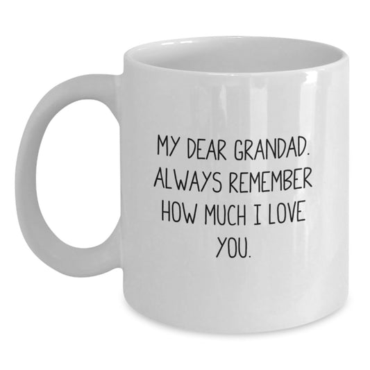 Funny Grandad Quotes Gifts from Men for Grandad White Coffee Mug 11oz 15oz Ceramic - Main
