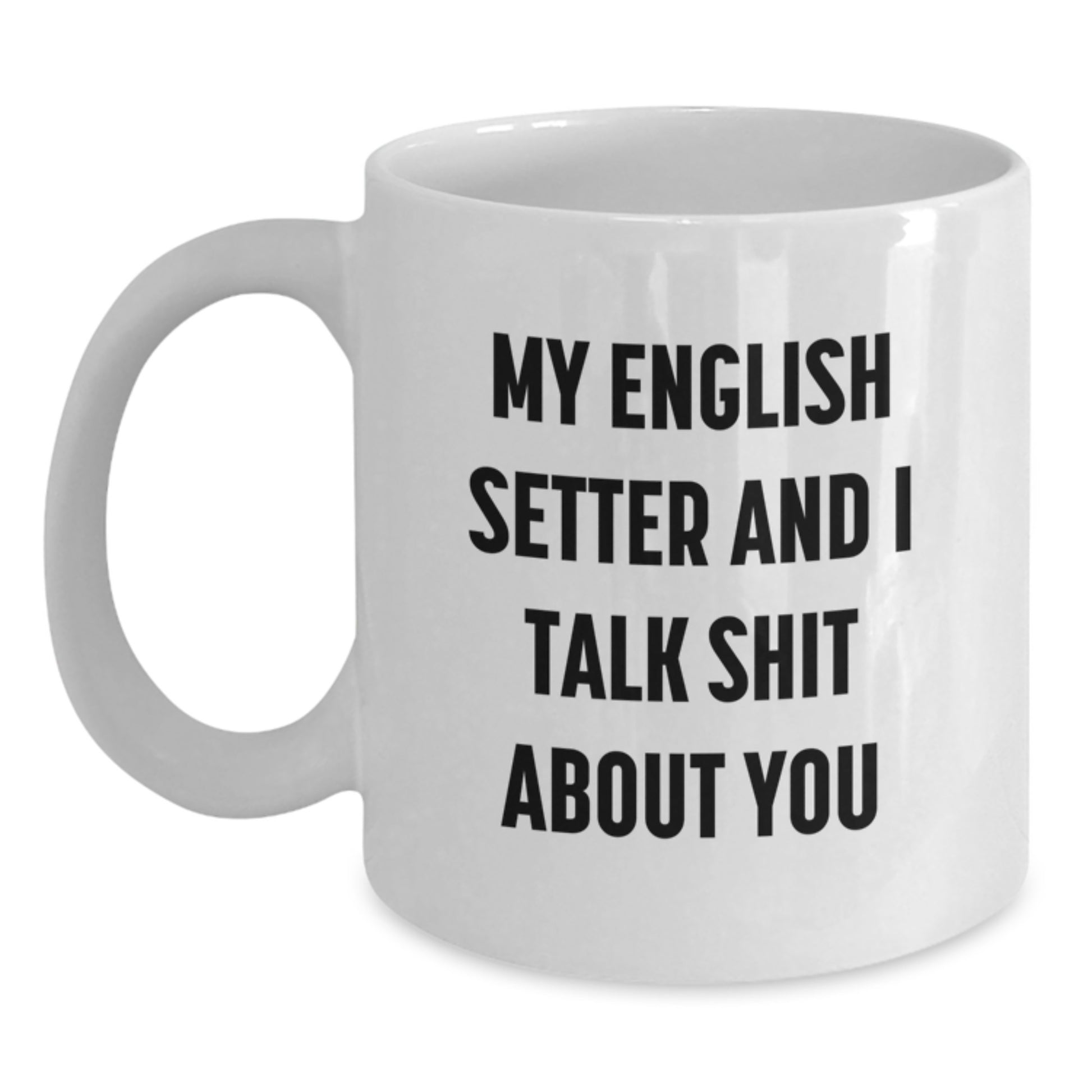 English Setter Keepsake Mug for Him White Ceramic Birthday Gift - Main
