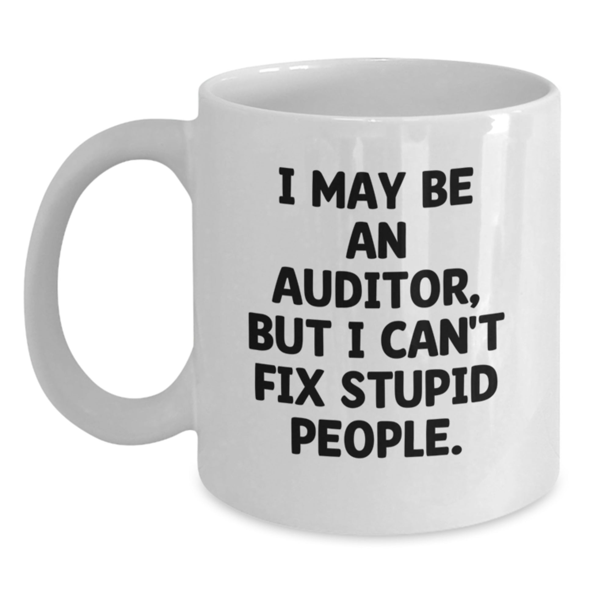 Auditor Funny White Coffee Mug Gifts from Family for Christmas Unique - Main