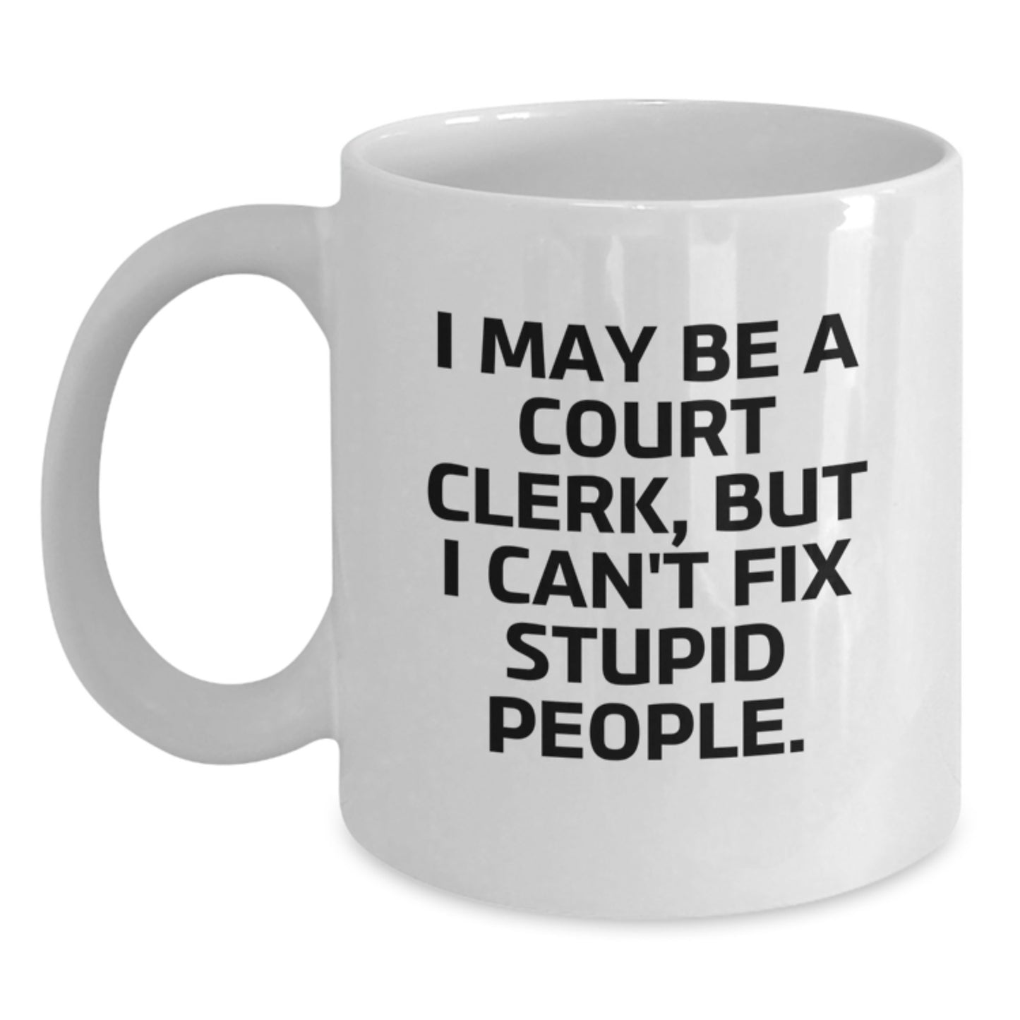 Court Clerk Premium White Coffee Mug Keepsake Birthday Gift for Him - Main