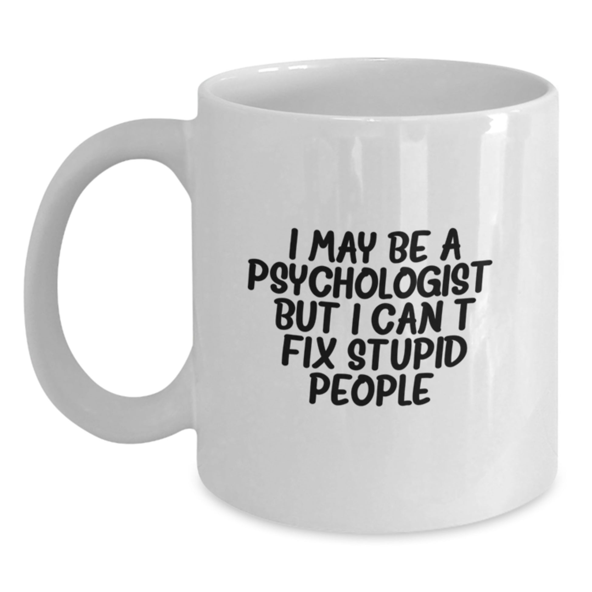 Birthday Gift for Her Psychologist White Coffee Mug Ceramic - Main