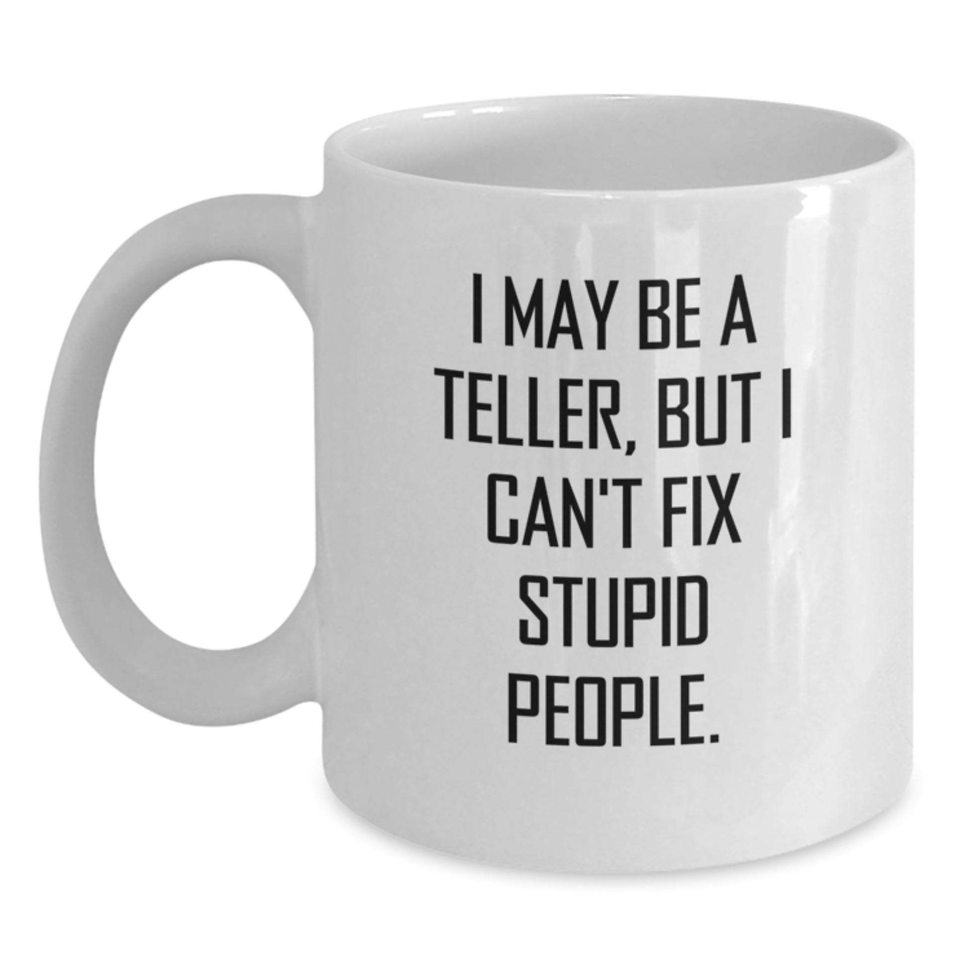 Funny Teller White Coffee Mug Gifts for Men from Friends on Birthday - Main