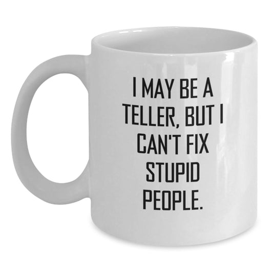 Funny Teller White Coffee Mug Gifts for Men from Friends on Birthday - Main