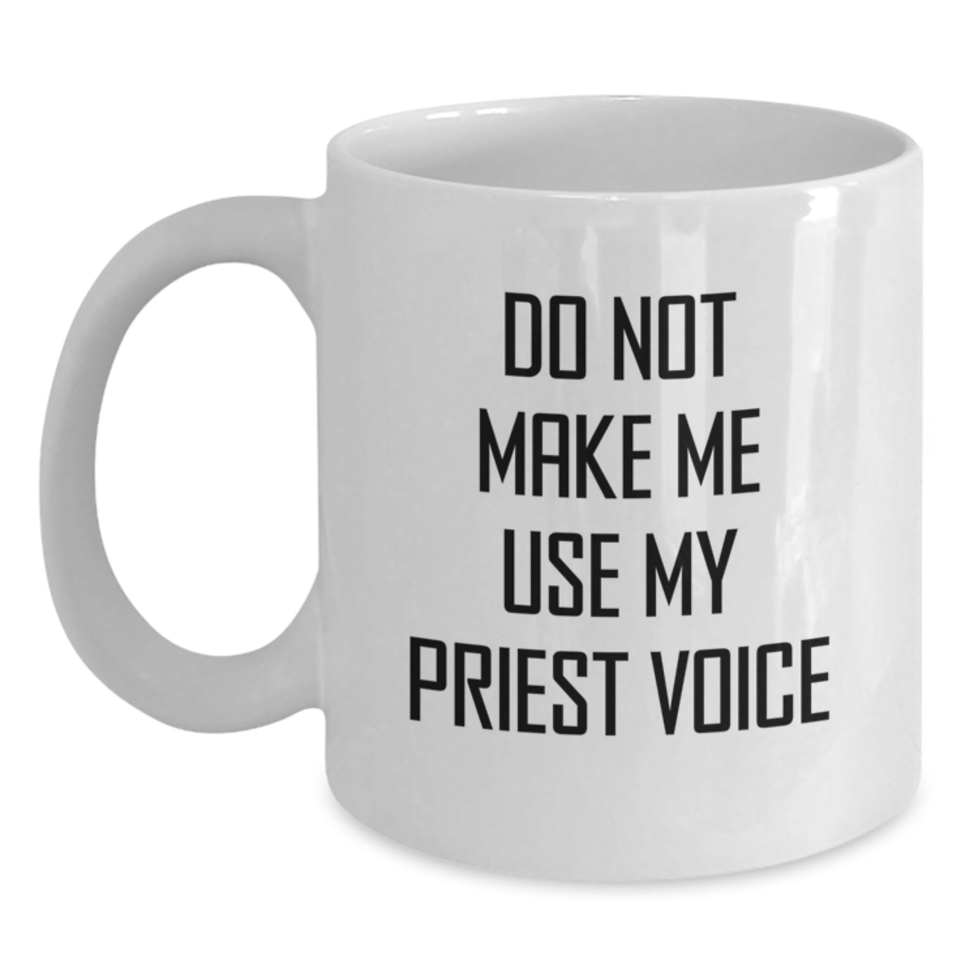 Birthday Gift for Her Priest White Mug Present Ceramic 11oz Microwave - Main