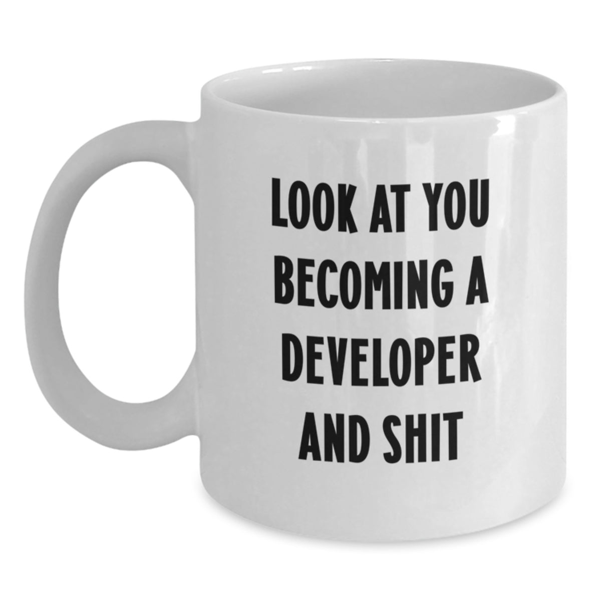 Developer Keepsake White Coffee Mug for Him Birthday Gift Ceramic 11oz - Main