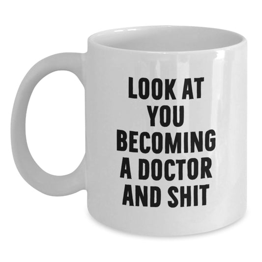 Funny Doctor Gifts from Friends to Becoming a White Coffee Mug for Christmas Unique - Main