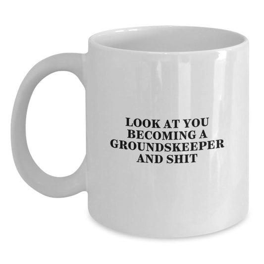 Funny groundskeeper Gifts from Friends, Unique Valentine's Unique Mug for groundskeeper - Main