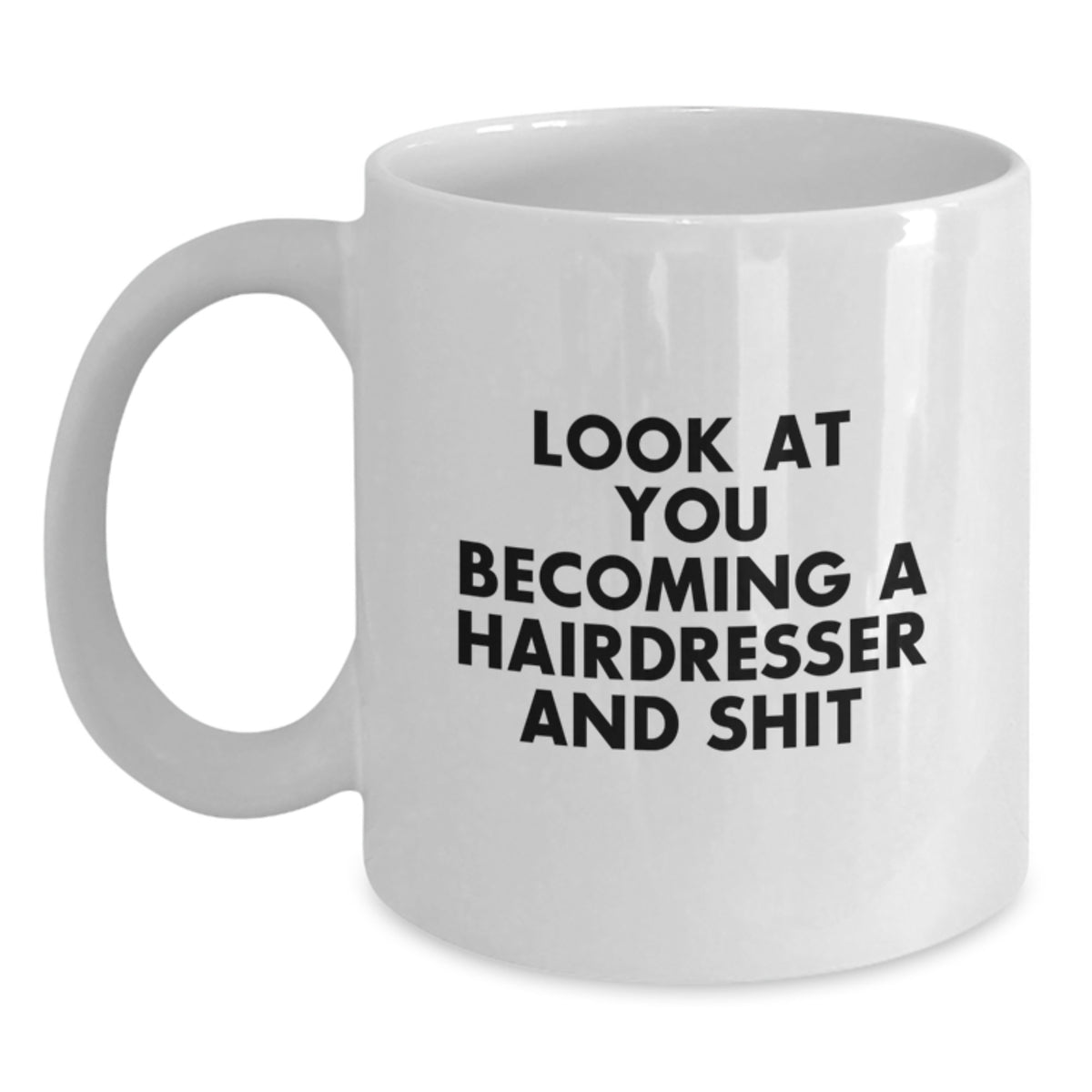 Hairdresser Keepsake Mug for Him White Ceramic Birthday Gift 11oz - Main